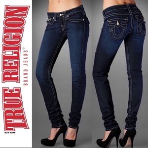 New True Religion “Julie” Skinny Leg Sz 25